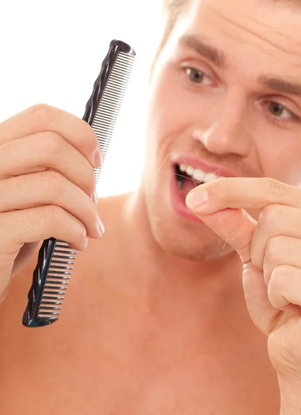 Man loosing hair — Stock Photo, Image