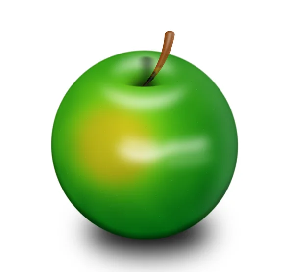 Der grüne Apfel — Stockfoto