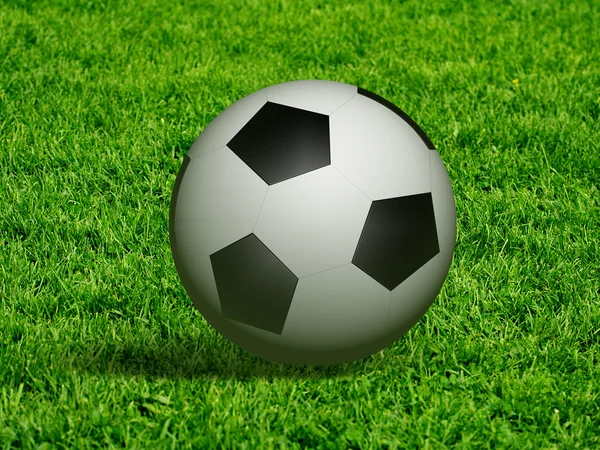 A bola de futebol — Fotografia de Stock