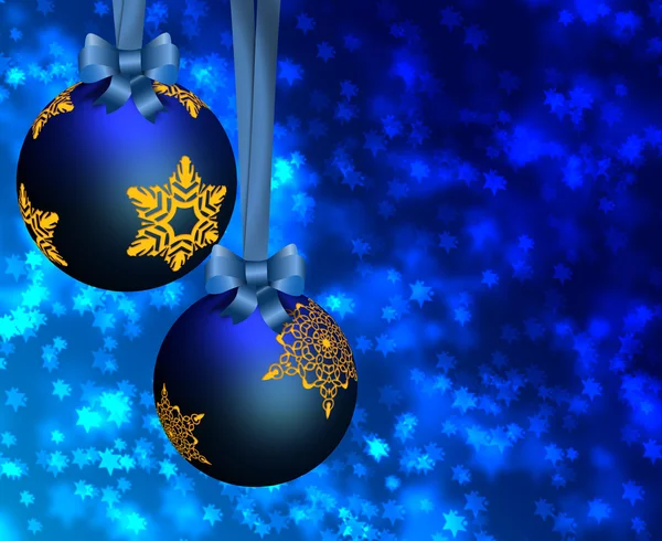 Ornamenti di Natale blu . — Foto Stock