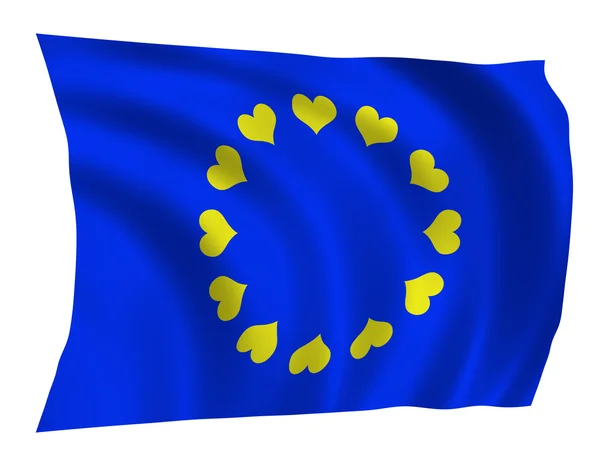 Vlajka EU — Stock fotografie
