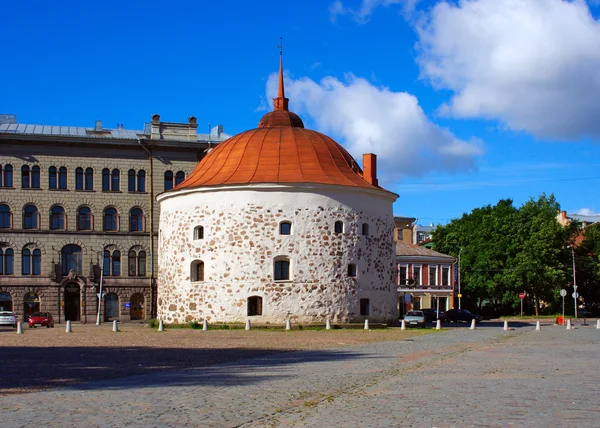Wyborg. der alte Turm — Stockfoto