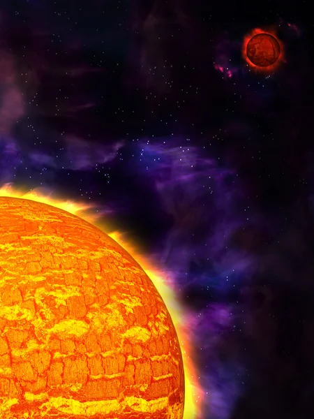 太陽と惑星 — ストック写真