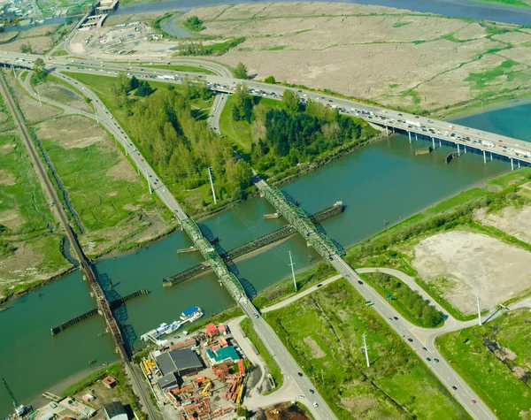 Four Bridges Aerial — Stock Photo, Image