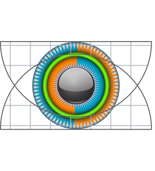 Technisches Auge — Stockvektor
