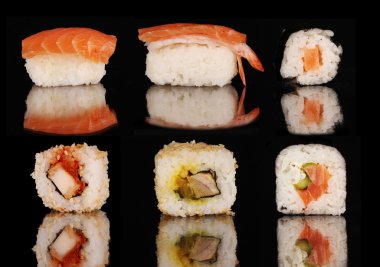 Sushi pieces clipart