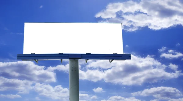 Grand panneau d'affichage blanc — Photo