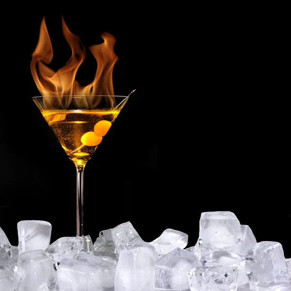 Brandende drankje — Stockfoto