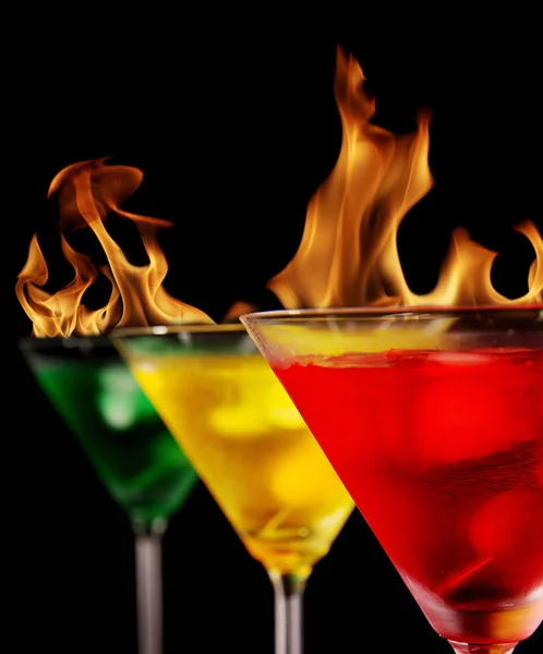 Brandende dranken — Stockfoto