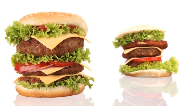 Hamburgers isolated on white background — Stock Fotó