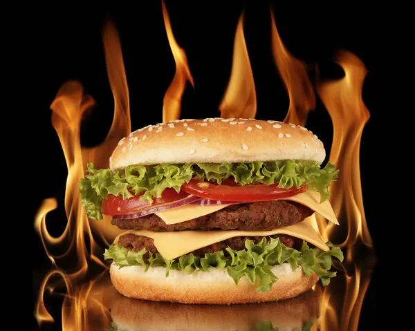 Гамбургер — стоковое фото