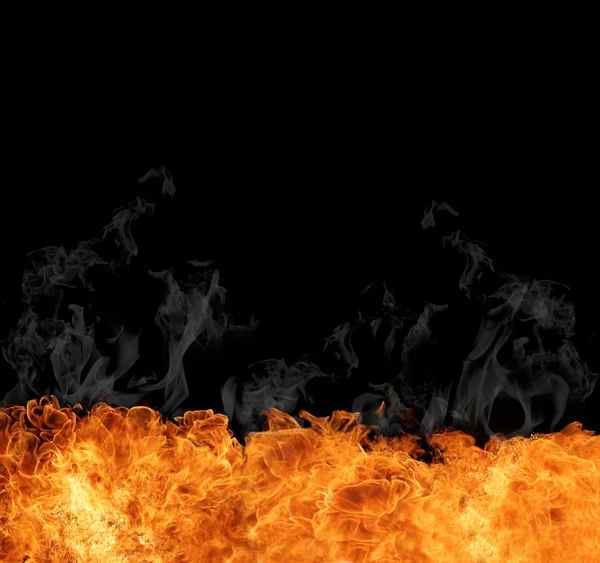 Parede de fogo — Fotografia de Stock