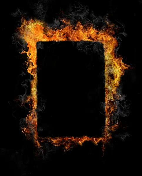 Fire frame — Stock Photo, Image