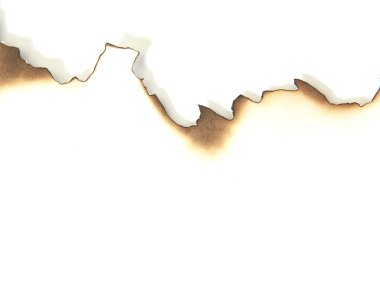 The image of the burnt paper clipart