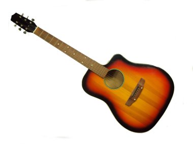 Guitar isolated on white background clipart