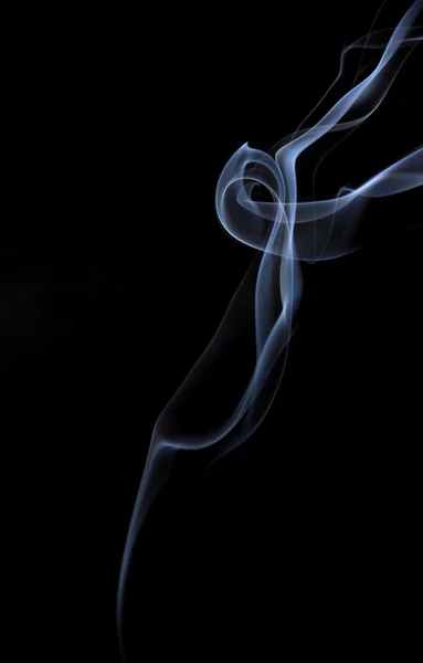 Na białym tle dymu — Zdjęcie stockowe