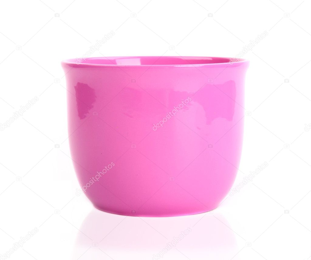 Colored empty flower pot