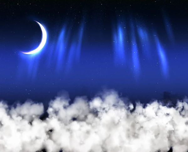 Ay ışığı manzarası — Stok fotoğraf