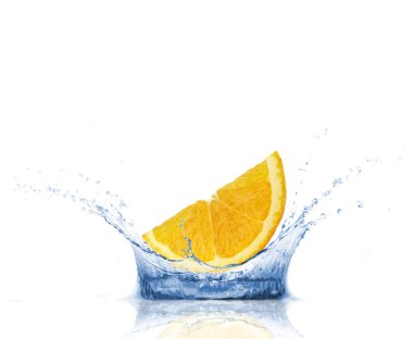 Orange splash clipart