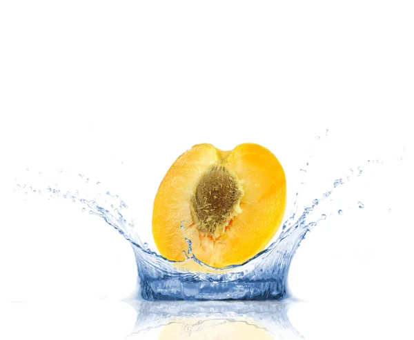 Apricot splash — Stock Photo, Image