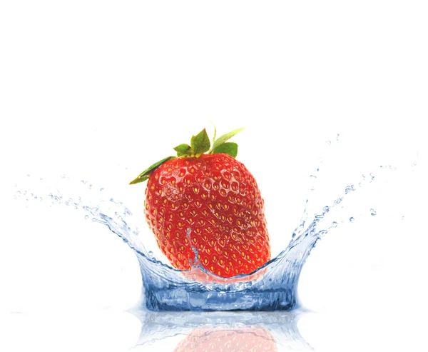 Strawberry splash — Stock Photo, Image