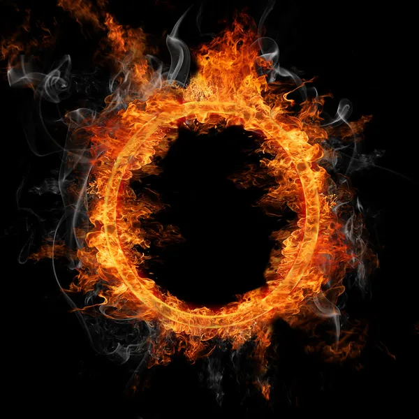 Fire ring — Stock Photo, Image