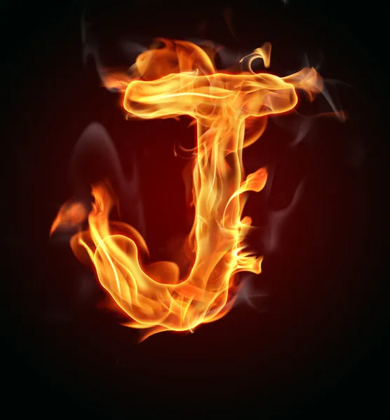 Fire Letter — Stock Photo, Image