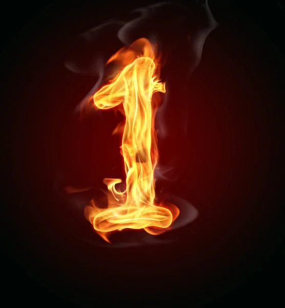 Номер пожара "1" " — стоковое фото