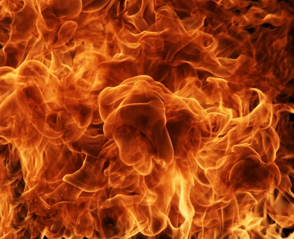 Detalhe de chamas de fogo — Fotografia de Stock
