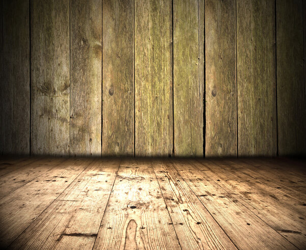 Wooden planks interior