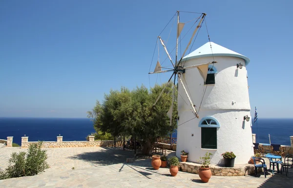 stock image Greek wind mill