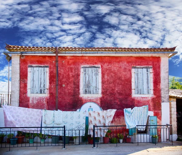 stock image Greek house building