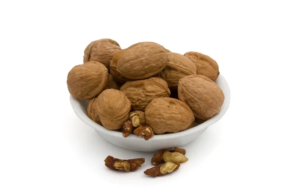 Mísa oh zdravé ořechy — Stock fotografie