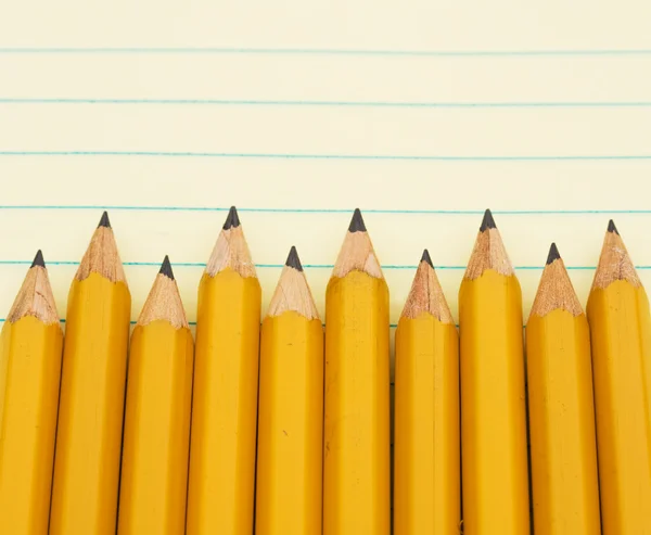 Borde amarillo del lápiz —  Fotos de Stock