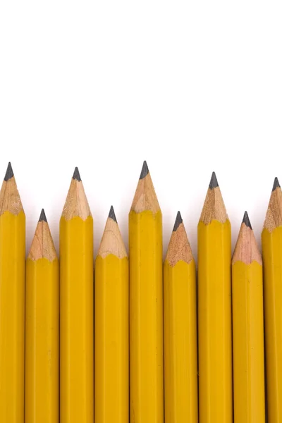 Borda lápis amarelo — Fotografia de Stock
