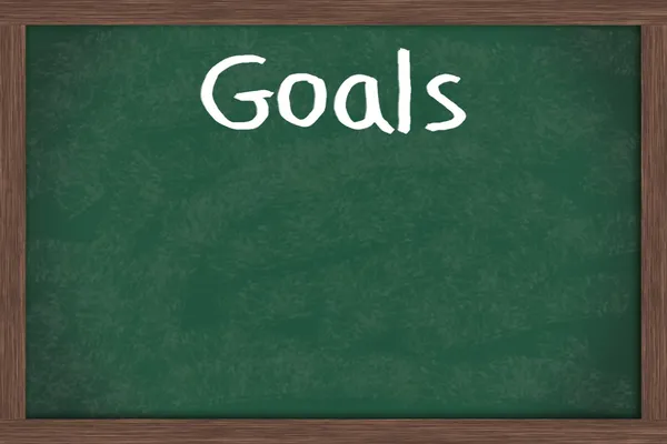 Writing your Goals — Stock Photo, Image