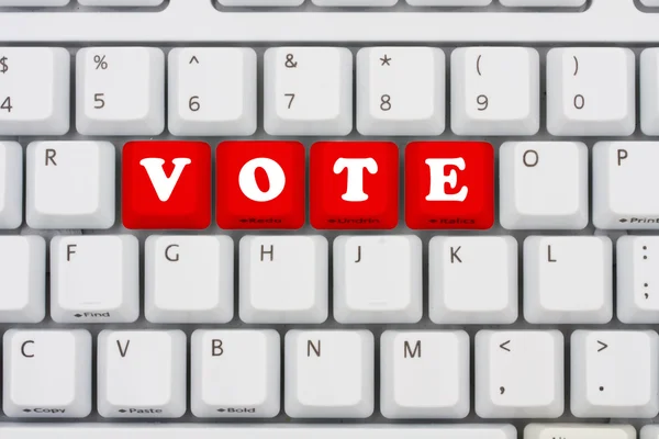 Rösta på internet — Stockfoto