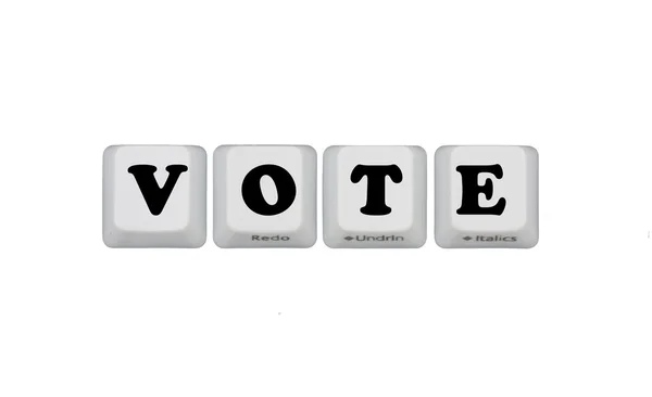 Voting on the internet — Stock Photo, Image