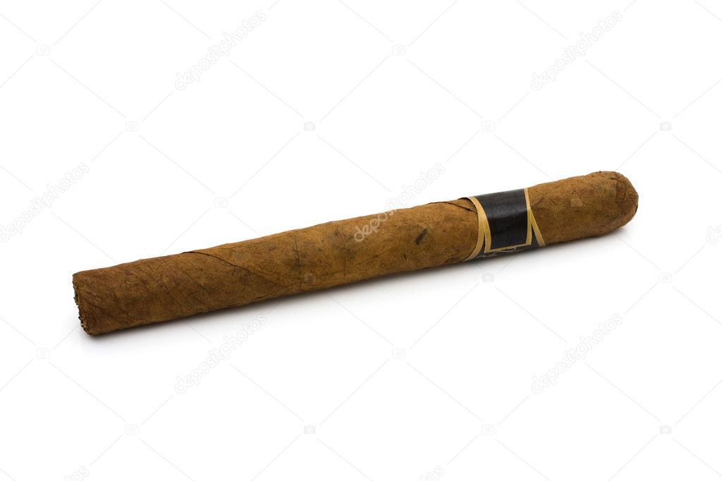 Cigar isolated on white