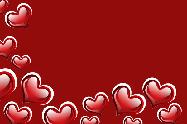 Red Heart Background — Stock Photo, Image