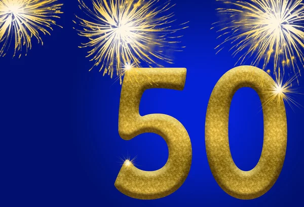 50 Th Anniversary — 图库照片