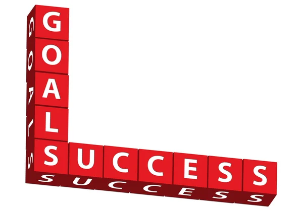 Doelstellingen en succes — Stockfoto