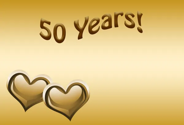 50 Th Anniversary — 图库照片