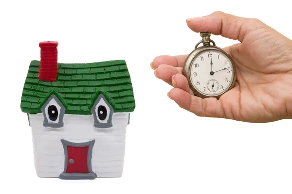 Čas na koupi domu — Stock fotografie