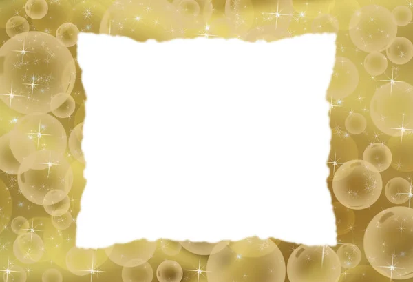 Guld bubbla bakgrund — Stockfoto