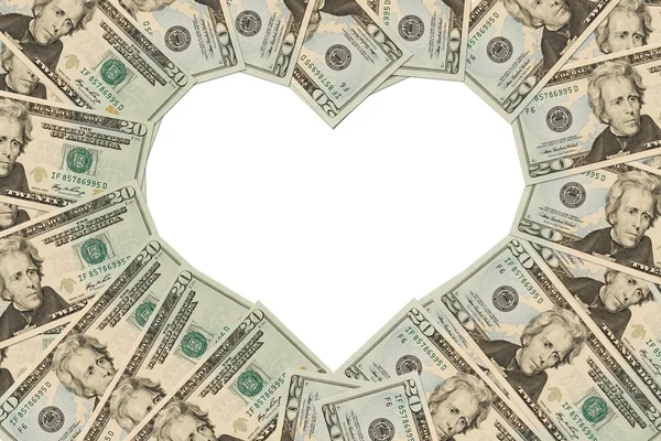 Money Heart — Stock Photo, Image