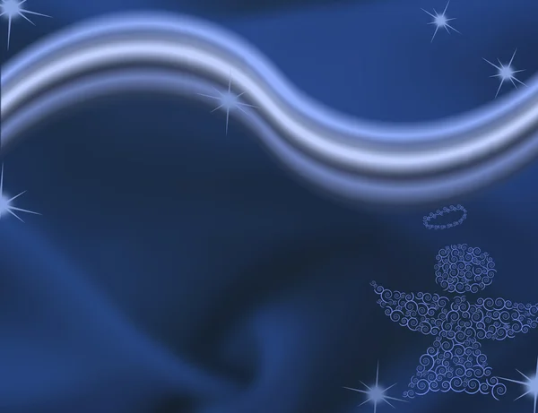 Angel in night sky — Stock Photo, Image