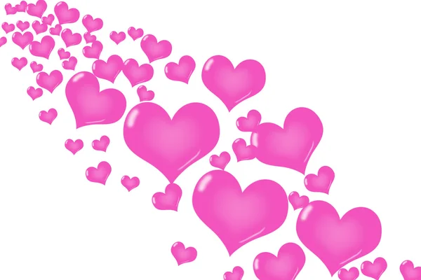 Розовый фон сердца — стоковое фото
