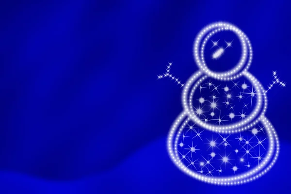 Glitter boneco de neve — Fotografia de Stock