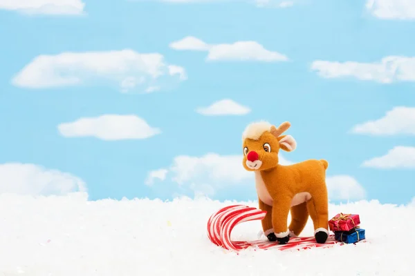 Candy Cane Sleigh — Stock Photo, Image